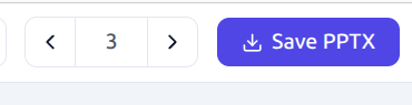 Layout shuffle controls and Save PPTX button